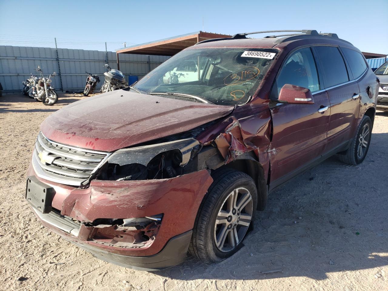 Photo 2 from auction – 2016 CHEVROLET TRAVERSE L with VIN 1GNKVGKD4GJ261632