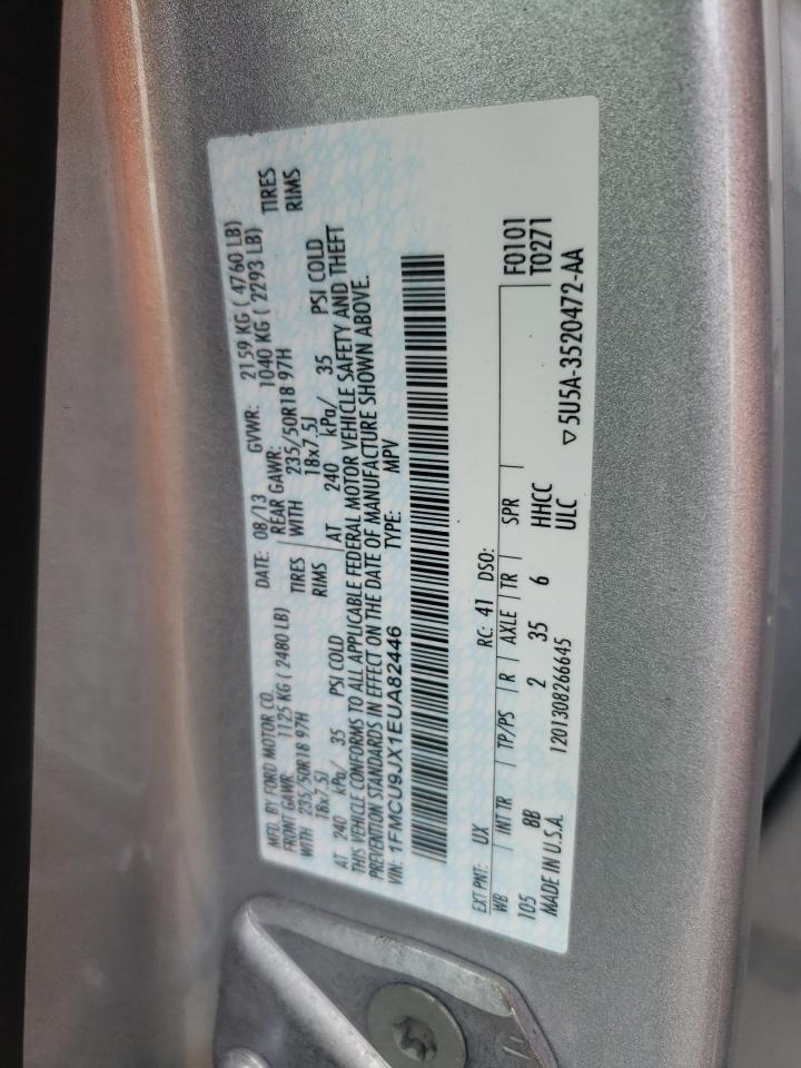 Photo 10 from auction – 2014 FORD ESCAPE TIT with VIN 1FMCU9JX1EUA82446