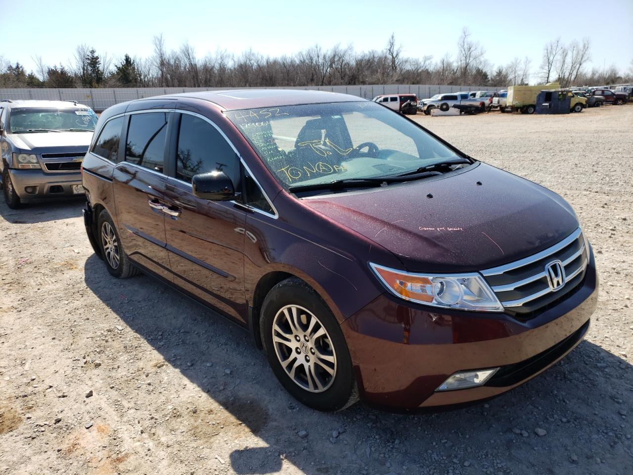 Photo 1 from auction – 2012 HONDA ODYSSEY EX with VIN 5FNRL5H68CB129064