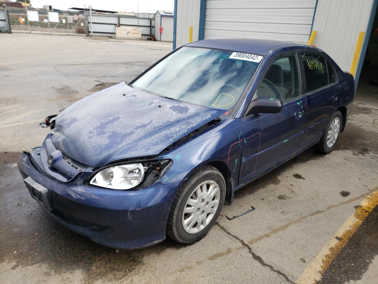 Photo 2 from auction – 2004 HONDA CIVIC LX with VIN 2HGES16564H536530