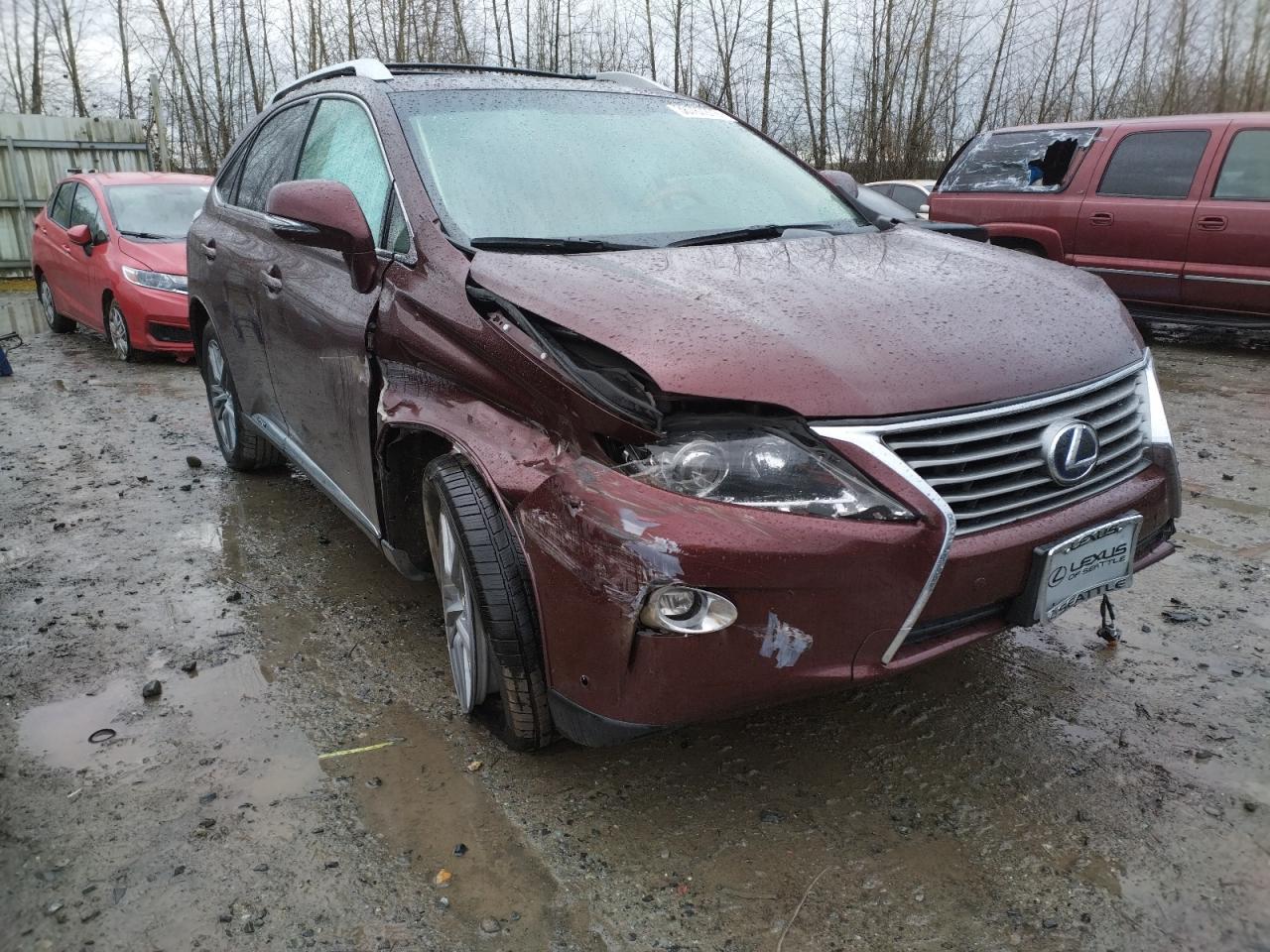 LEXUS RX 450H 2015 with VIN 2T2BC1BAXFC009584 - Photo from auction