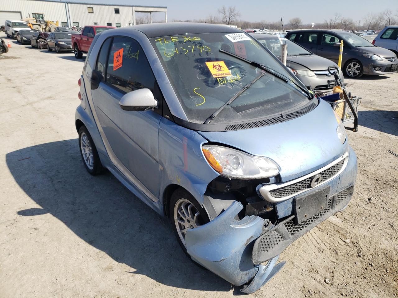 SMART FORTWO PUR 2013 with VIN WMEEJ3BA5DK643790 - Photo from auction