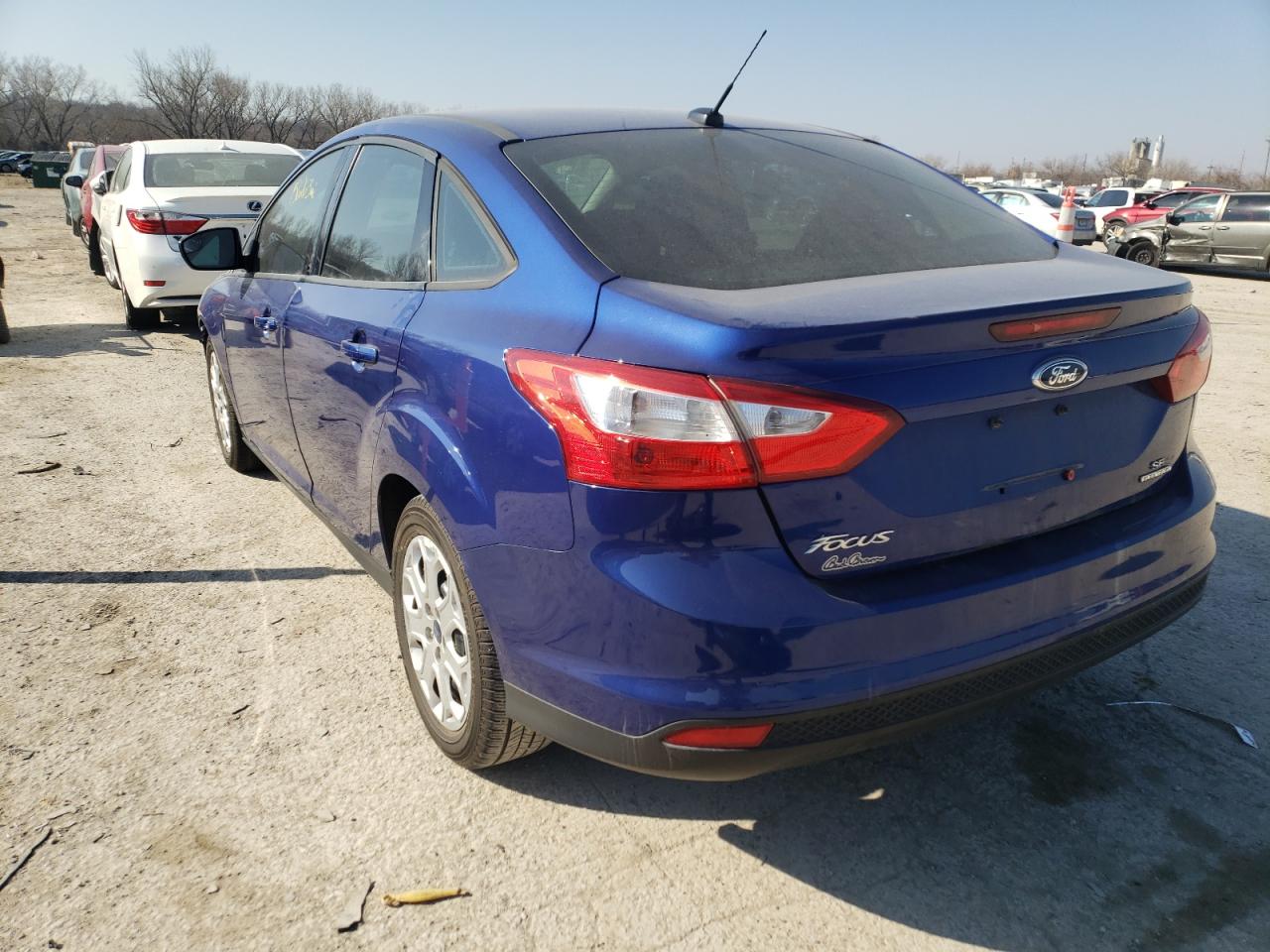 Photo 3 from auction – 2012 FORD FOCUS SE with VIN 1FAHP3F24CL469478