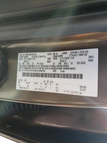 Photo 10 from auction – 2016 FORD F150 SUPER with VIN 1FTFW1EF2GKF29878