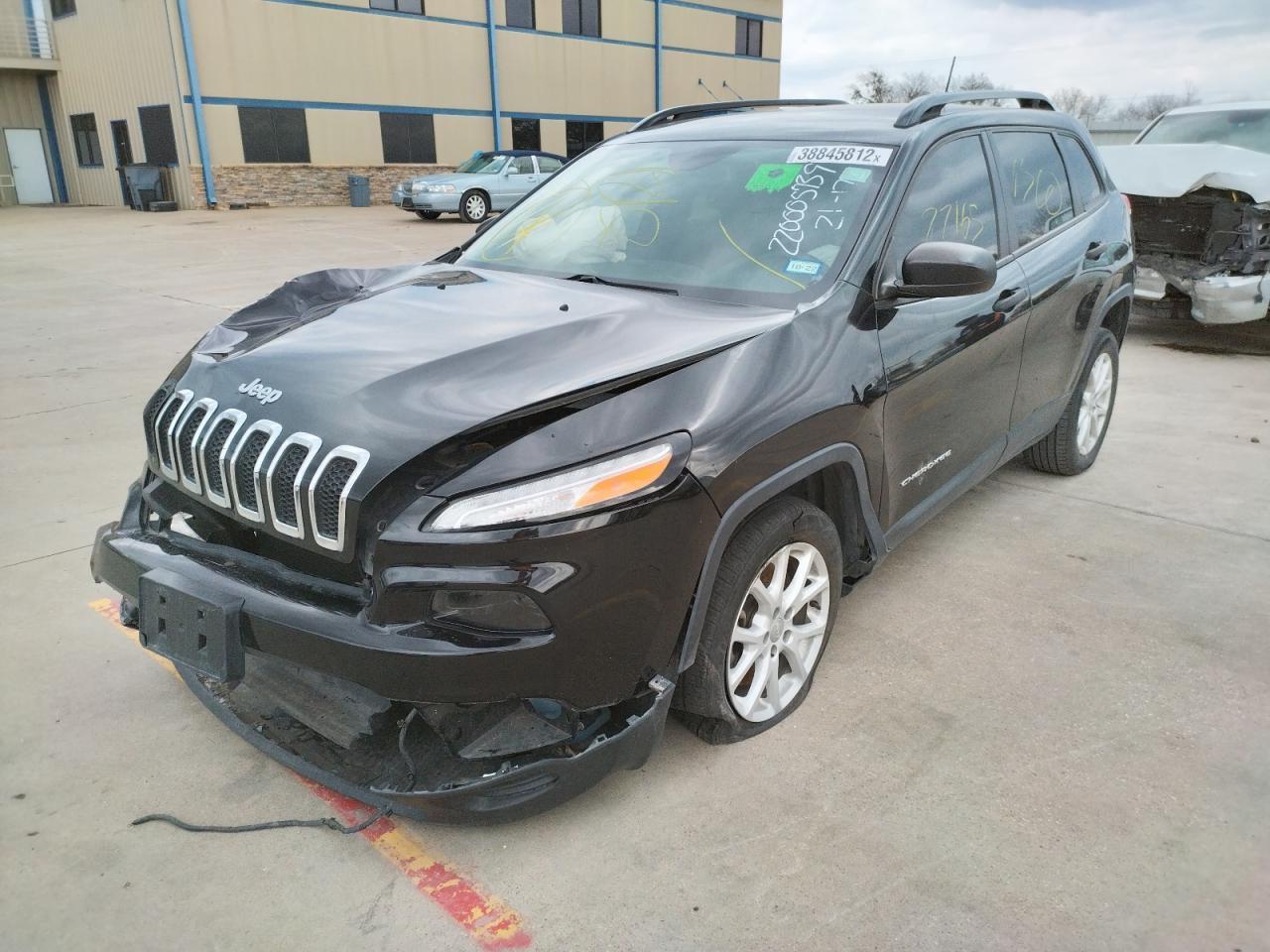 Photo 2 from auction – 2016 JEEP CHEROKEE S with VIN 1C4PJLAB0GW257650