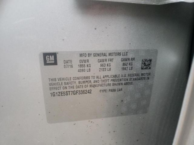 Photo 10 from auction – 2016 CHEVROLET MALIBU LT with VIN 1G1ZE5ST7GF336242