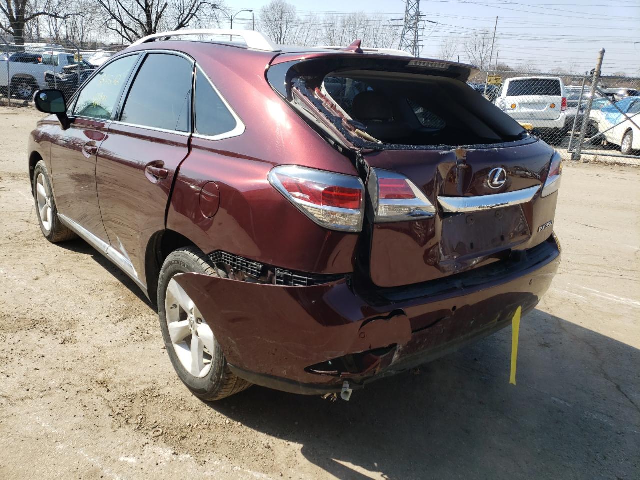 Photo 3 from auction – 2013 LEXUS RX 350 BAS with VIN 2T2BK1BA5DC155245