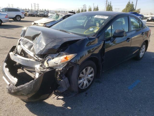 Photo 2 from auction – 2012 HONDA CIVIC LX with VIN 19XFB2F54CE371757