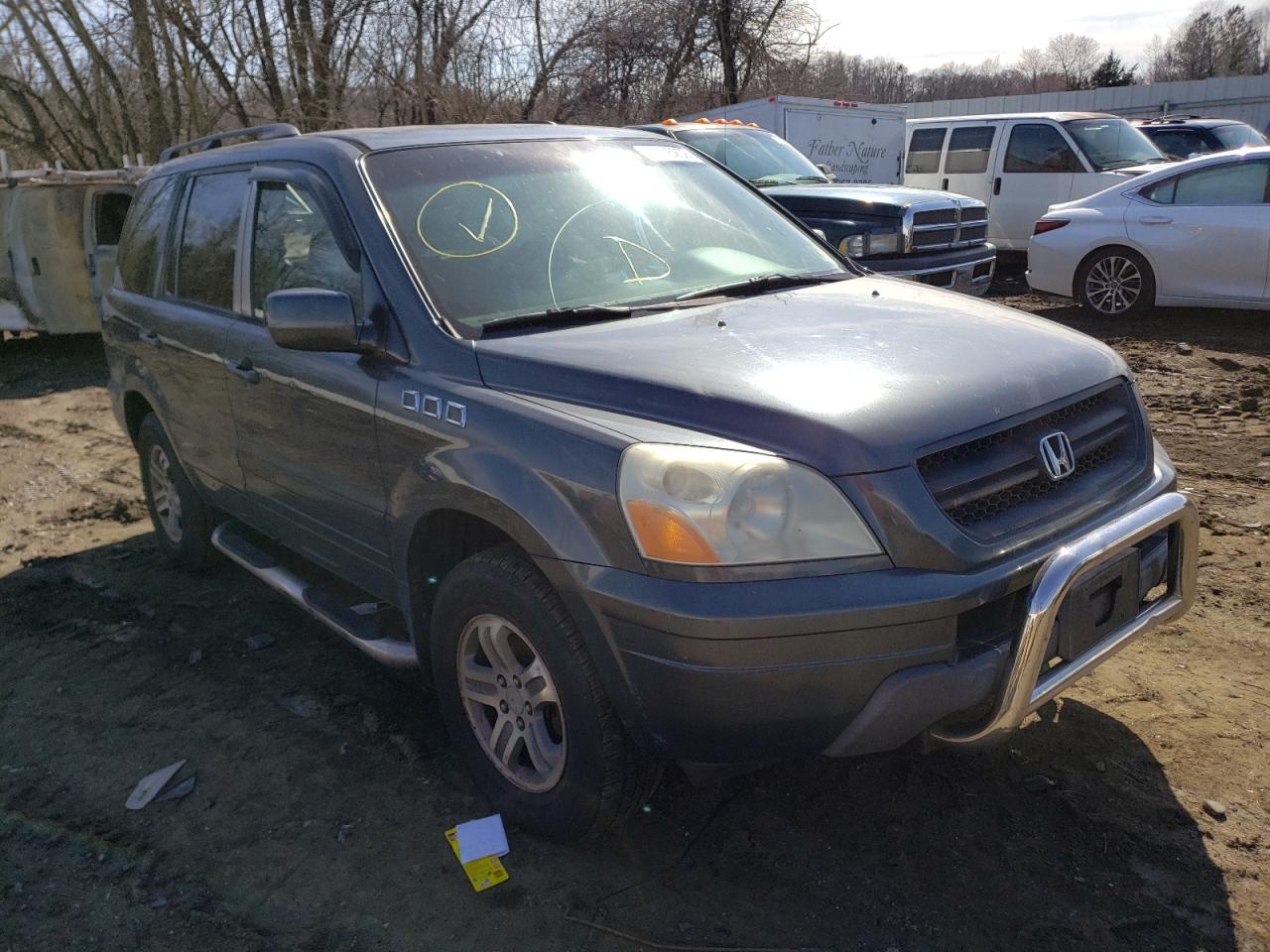 HONDA PILOT EXL 2003 with VIN 2HKYF18633H571974 - Photo from auction