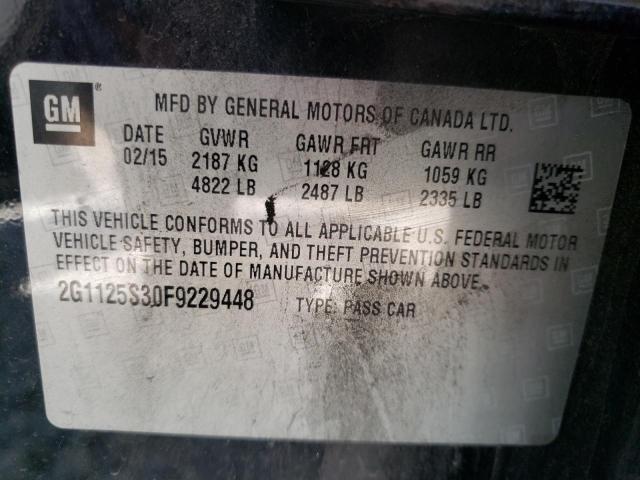 Photo 10 from auction – 2015 CHEVROLET IMPALA LT with VIN 2G1125S30F9229448