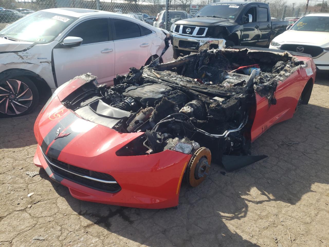 Photo 2 from auction – 2015 CHEVROLET CORVETTE S with VIN 1G1YM2D79F5123827