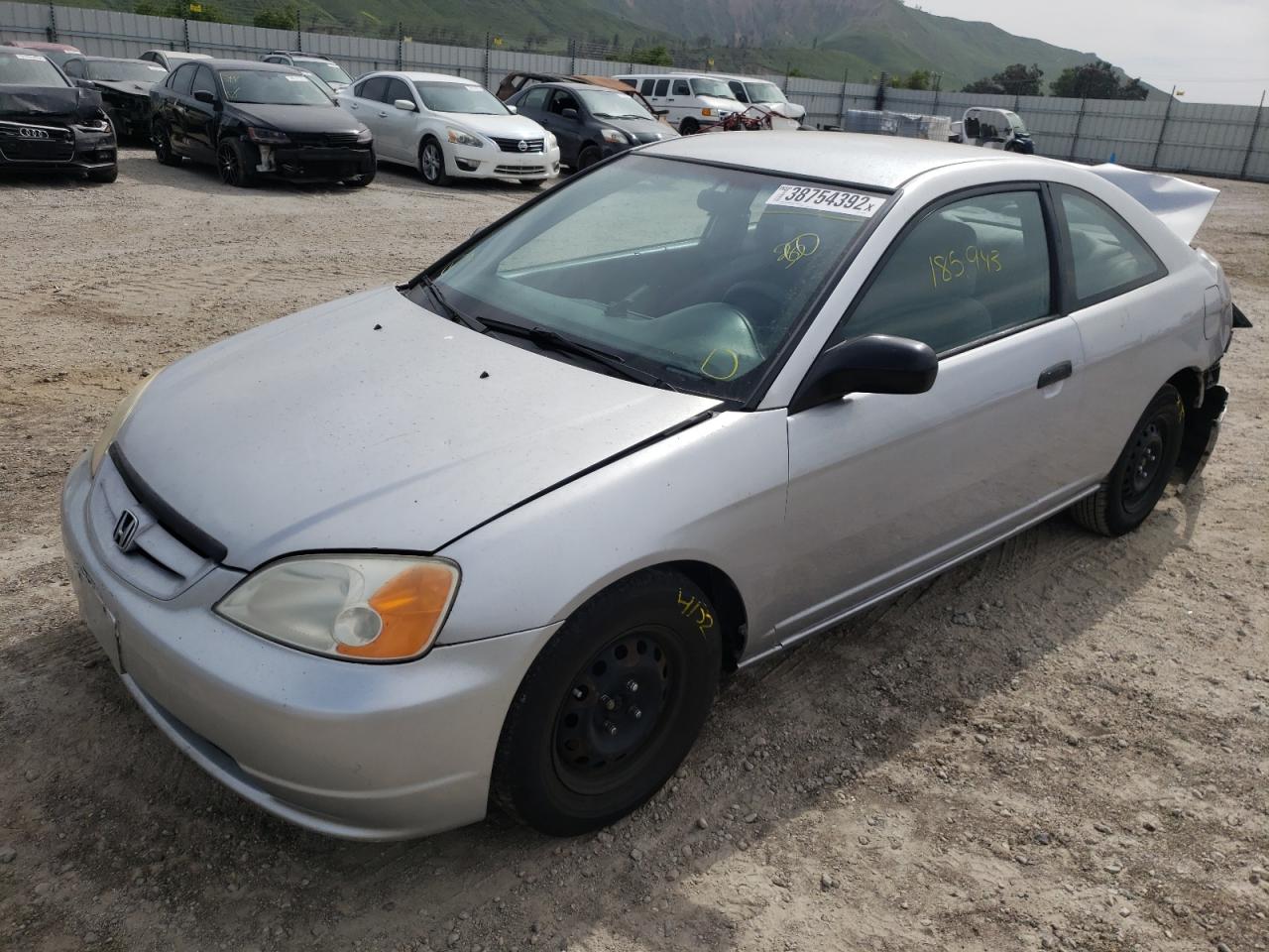 Photo 2 from auction – 2001 HONDA CIVIC LX with VIN 1HGEM22561L075978