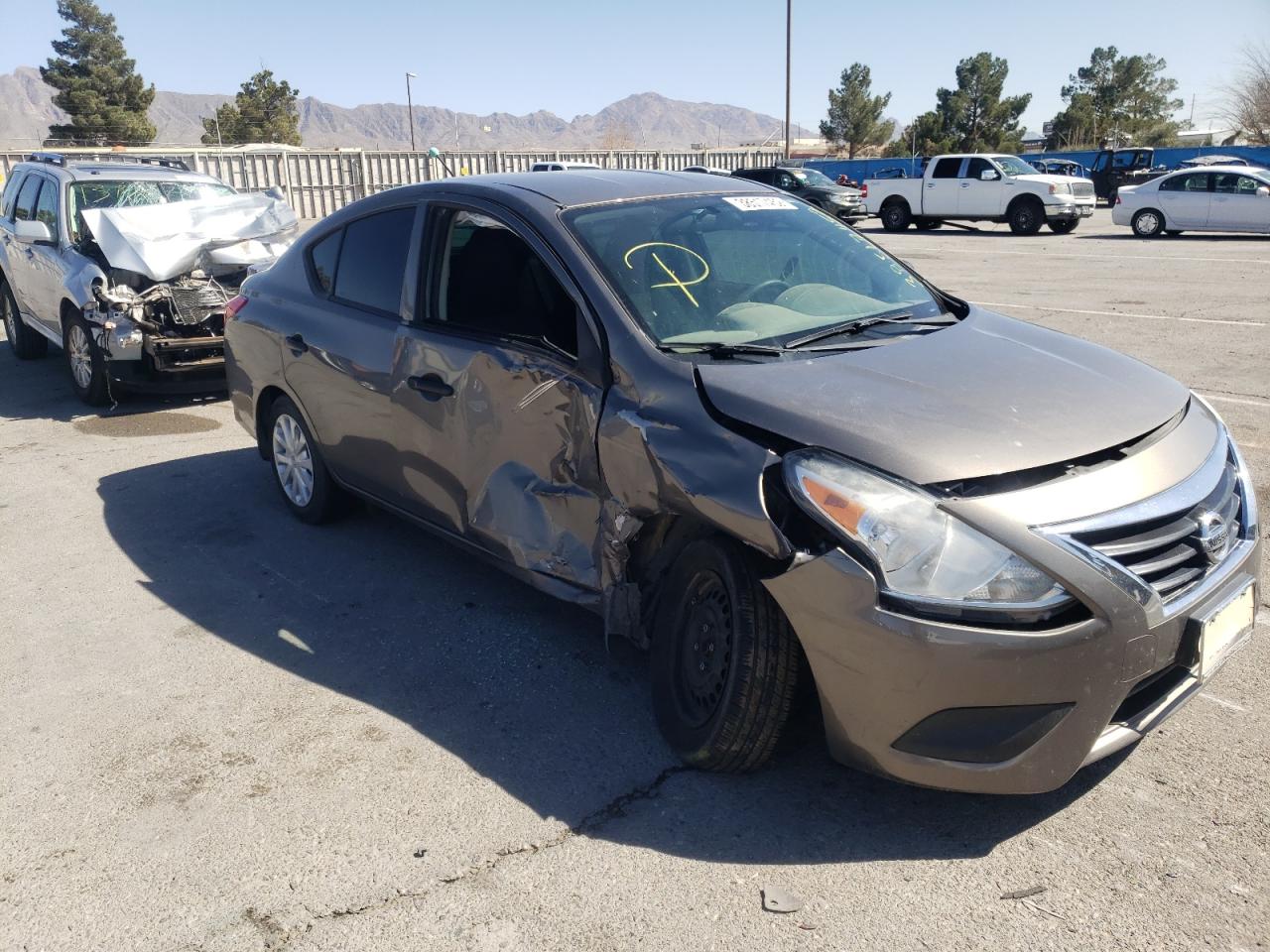 NISSAN VERSA S 2015 with VIN 3N1CN7AP6FL864892 - Photo from auction