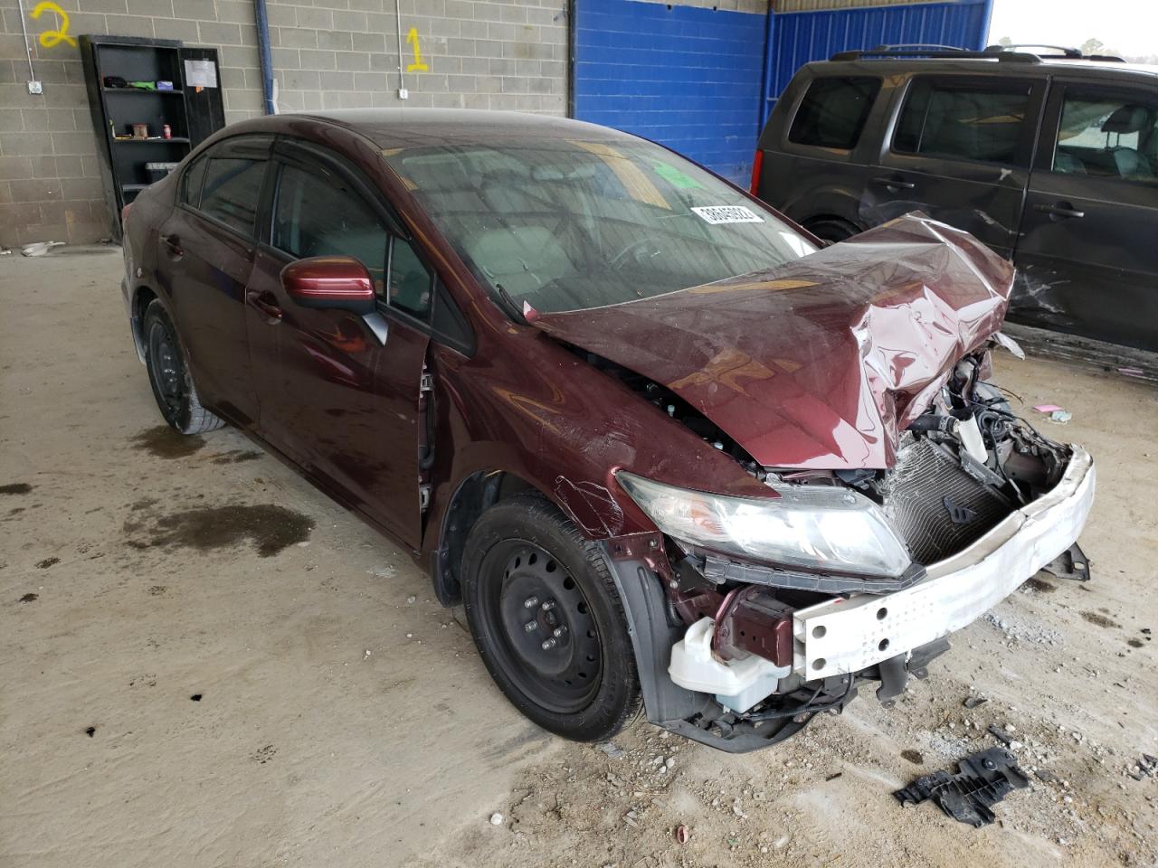HONDA CIVIC LX 2015 with VIN 19XFB2F55FE101053 - Photo from auction