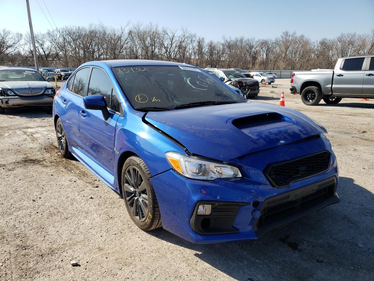 SUBARU WRX 2018 with VIN JF1VA1A63J9834360 - Photo from auction