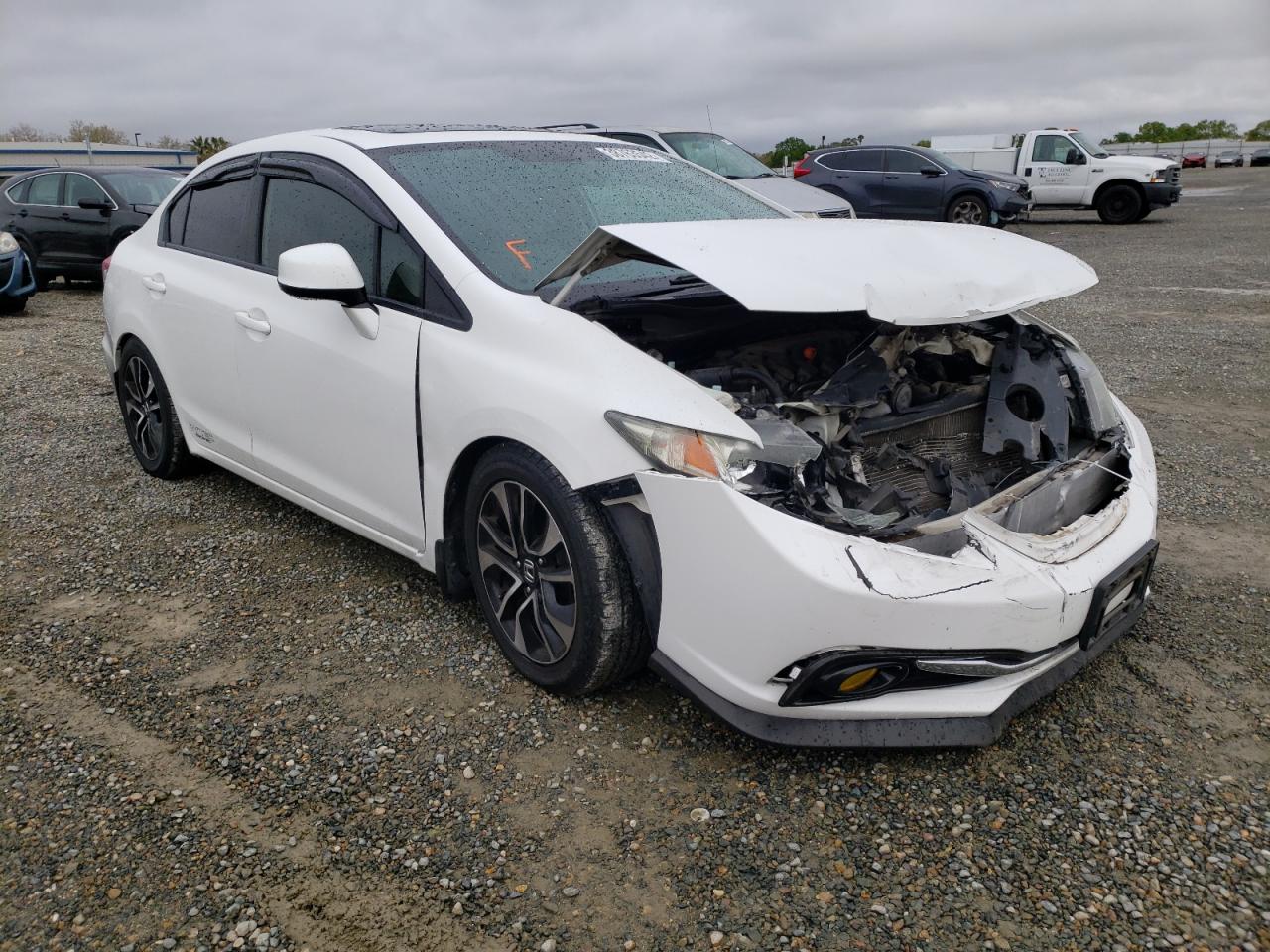 HONDA CIVIC EX 2013 with VIN 2HGFB2F86DH515892 - Photo from auction