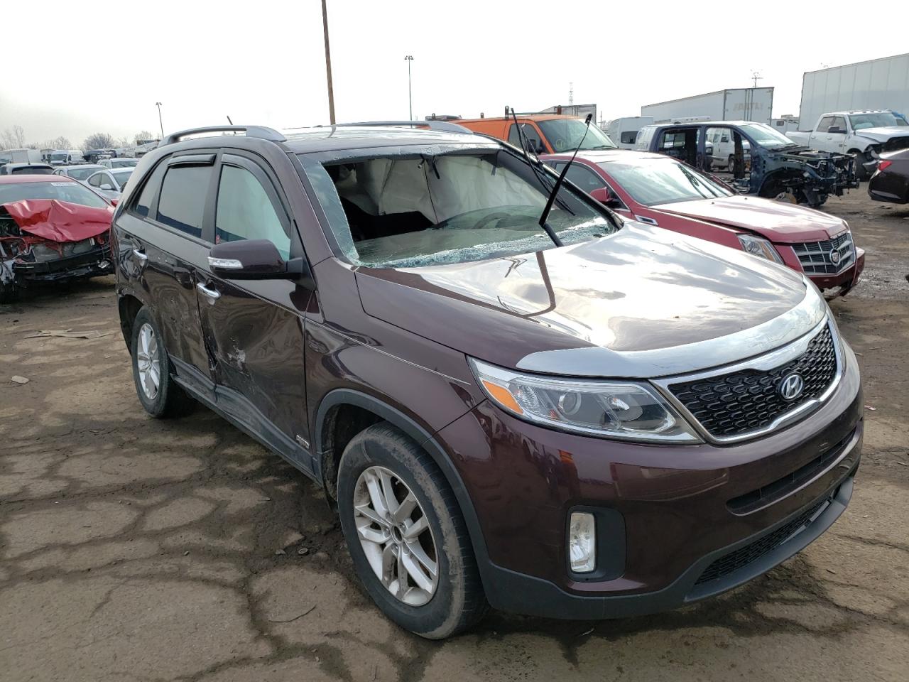 Photo 1 from auction – 2015 KIA SORENTO LX with VIN 5XYKTDA62FG566061