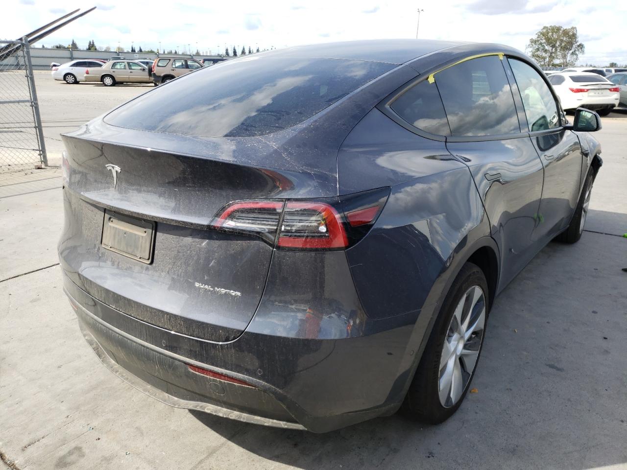 Photo 4 from auction – 2021 TESLA MODEL Y with VIN 5YJYGDEE9MF208525