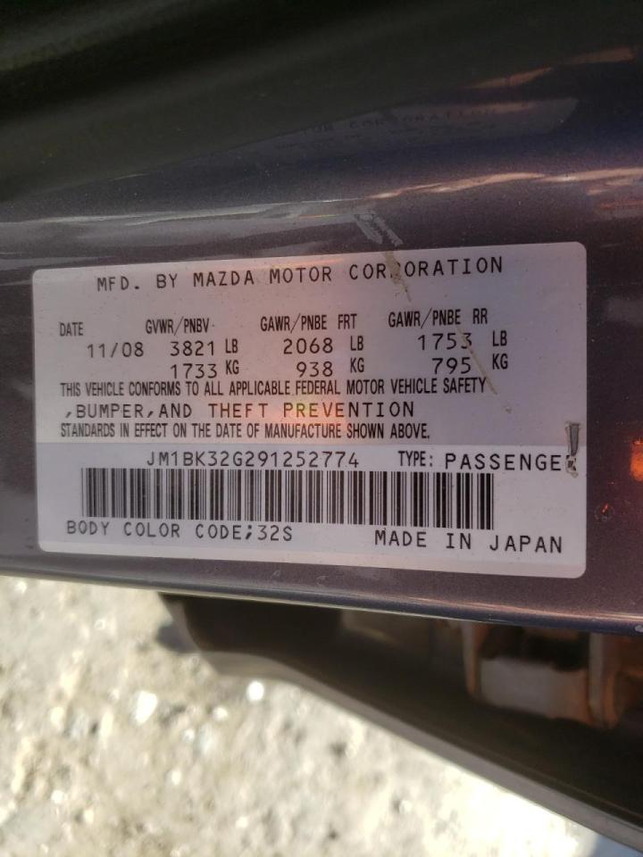 Photo 10 from auction – 2009 MAZDA 3 I with VIN JM1BK32G291252774