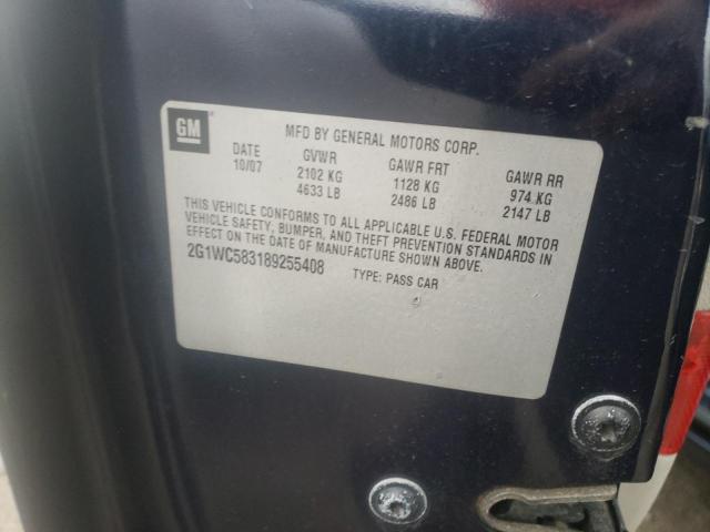 Photo 10 from auction – 2008 CHEVROLET IMPALA LT with VIN 2G1WC583189255408