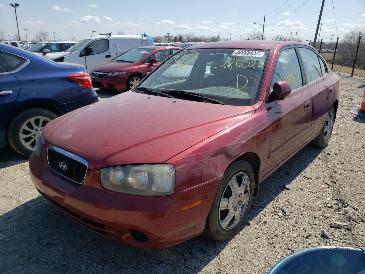 Photo 2 from auction – 2002 HYUNDAI ELANTRA GL with VIN KMHDN45D62U320520
