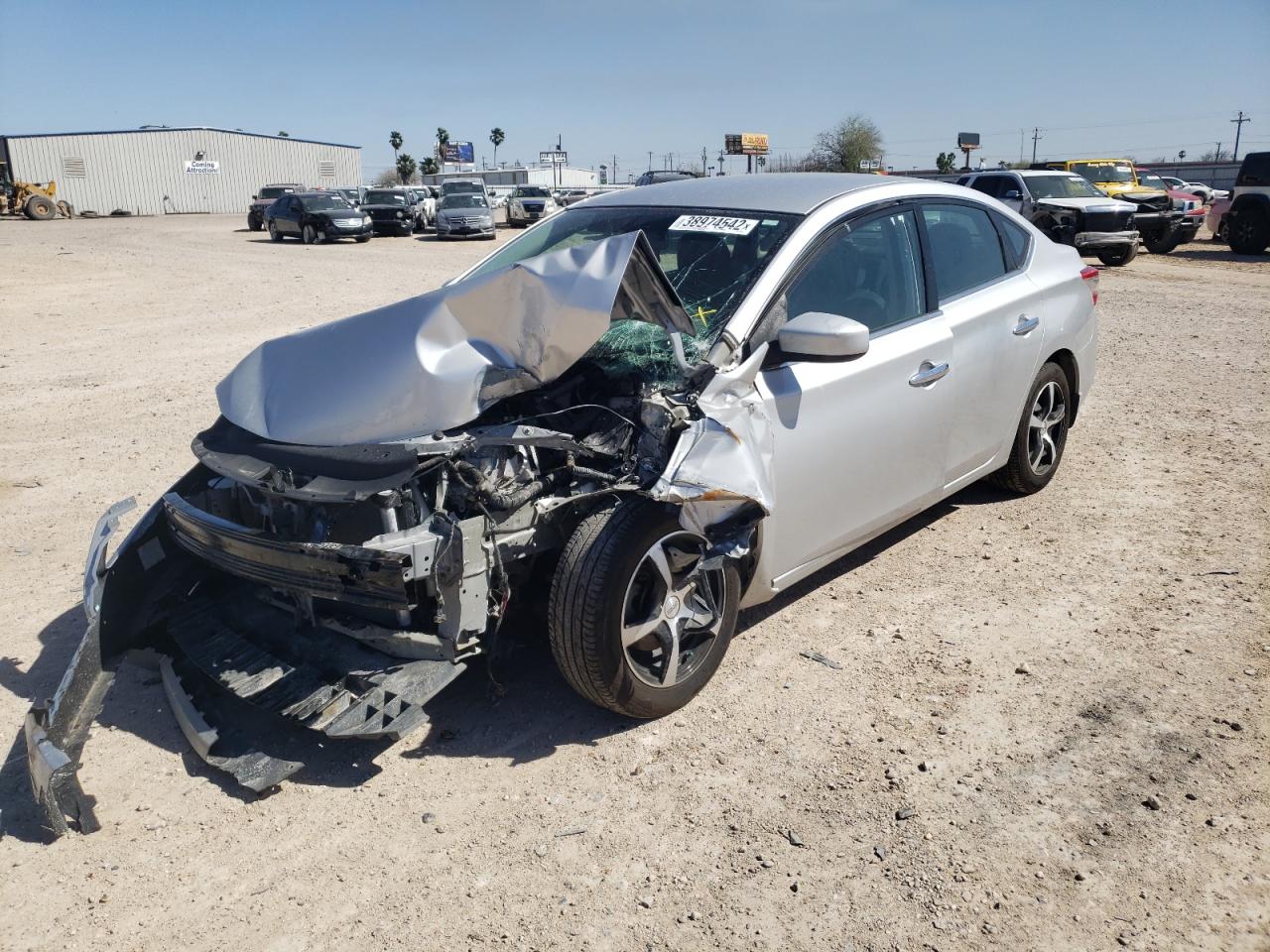 Photo 2 from auction – 2014 NISSAN SENTRA S with VIN 3N1AB7AP1EY298500