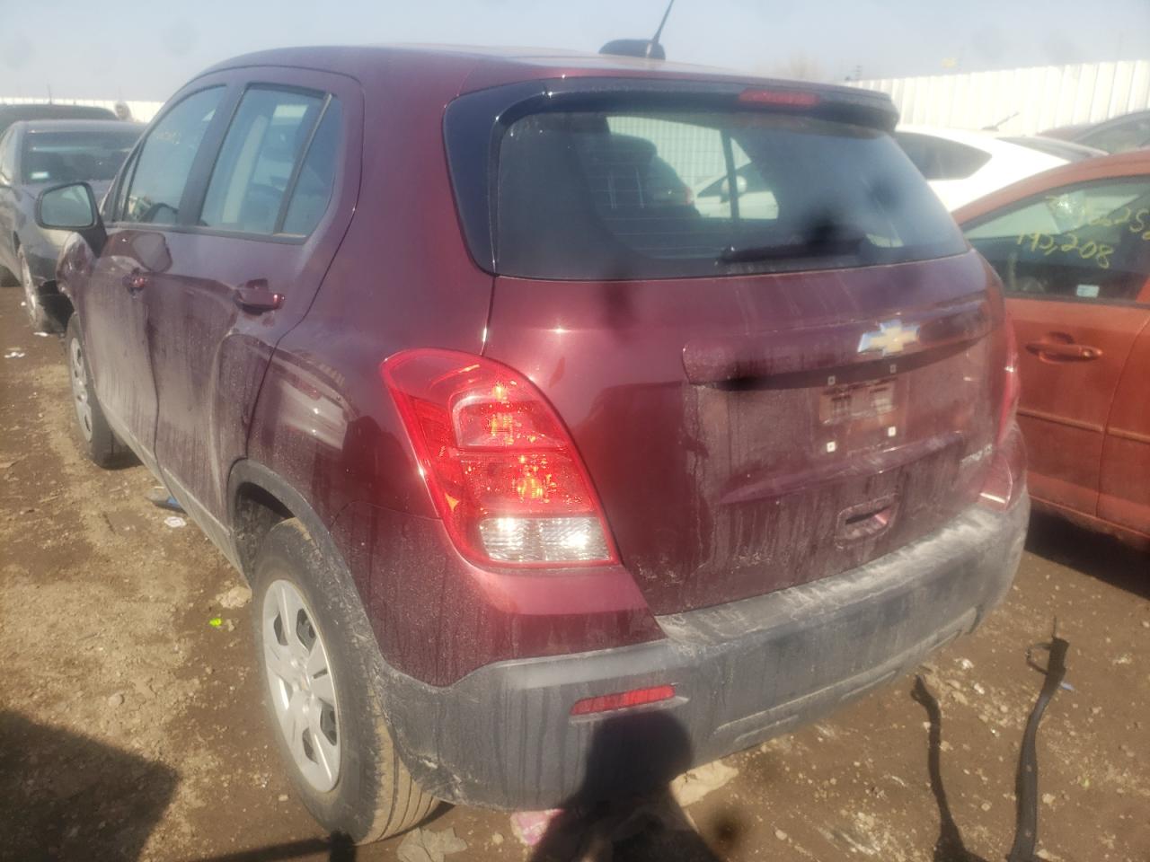 Photo 3 from auction – 2016 CHEVROLET TRAX LS with VIN 3GNCJKSB7GL279486