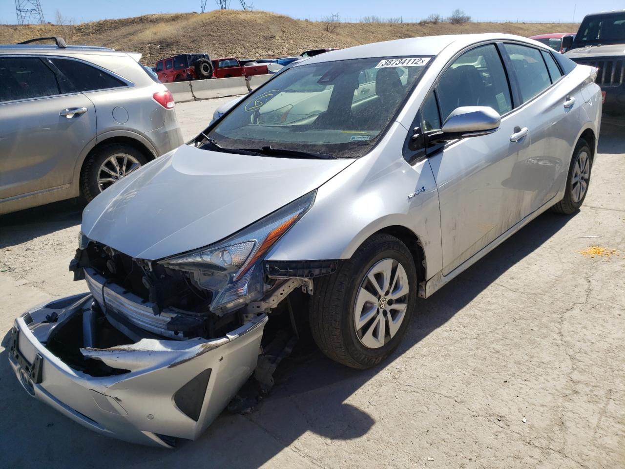 Photo 2 from auction – 2018 TOYOTA PRIUS with VIN JTDKBRFU3J3061019