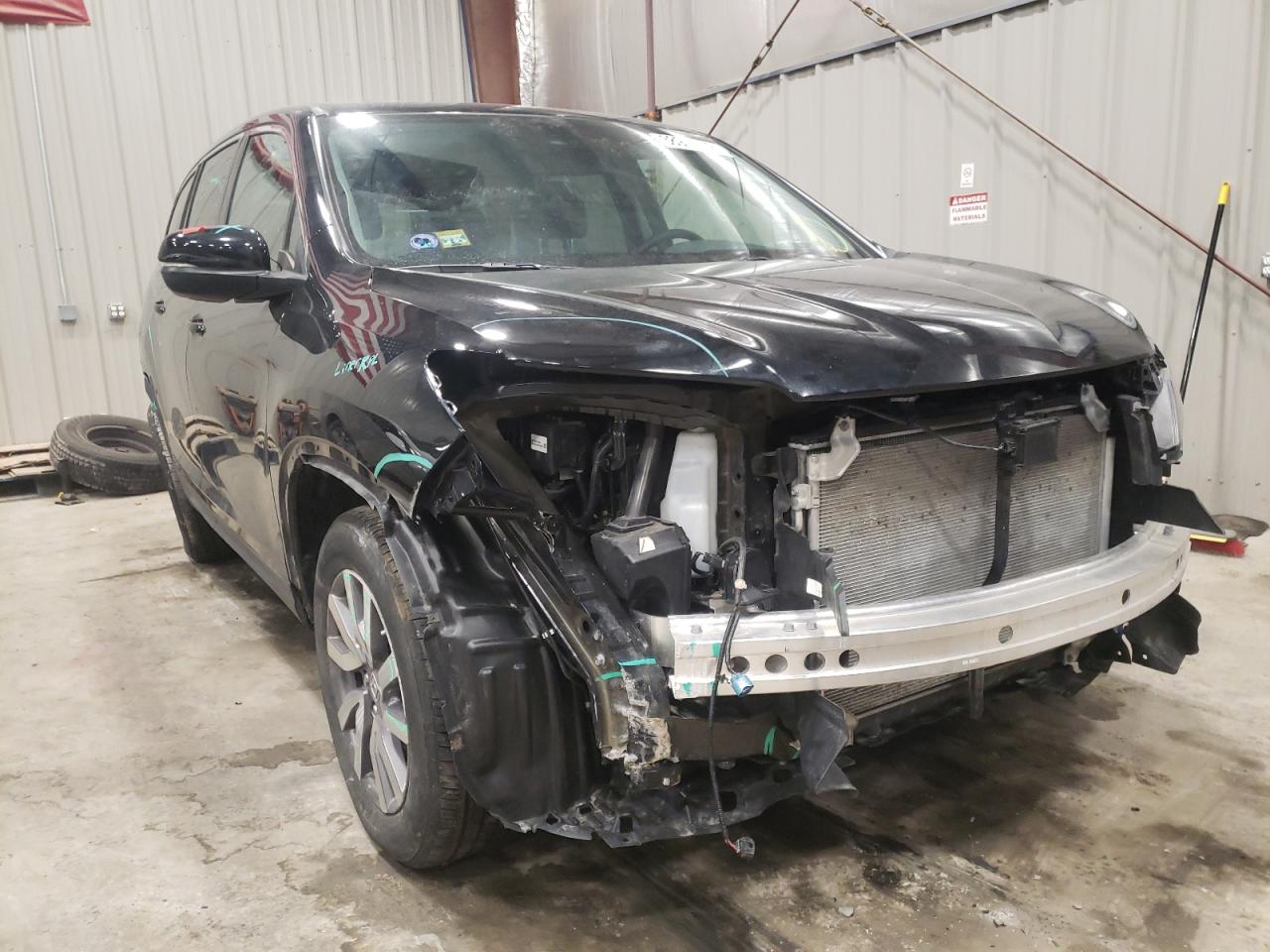 HONDA PILOT EXL 2019 with VIN 5FNYF6H51KB100956 - Photo from auction