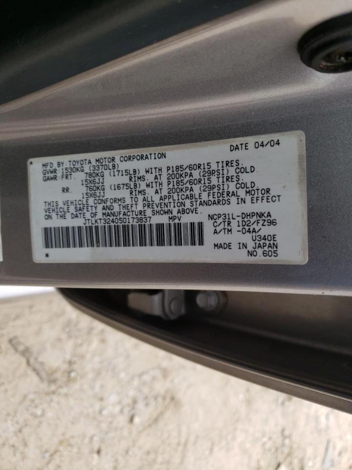 Photo 10 from auction – 2005 TOYOTA SCION XB with VIN JTLKT324050173837