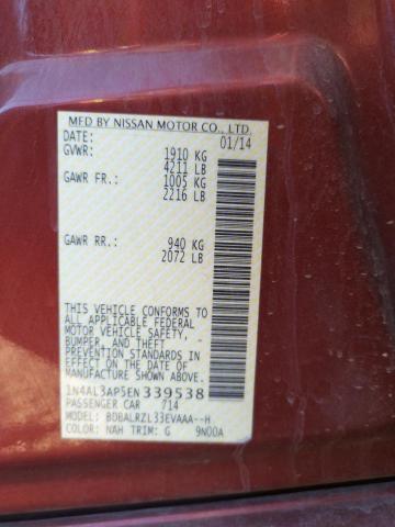 Photo 10 from auction – 2014 NISSAN ALTIMA 2.5 with VIN 1N4AL3AP5EN339538