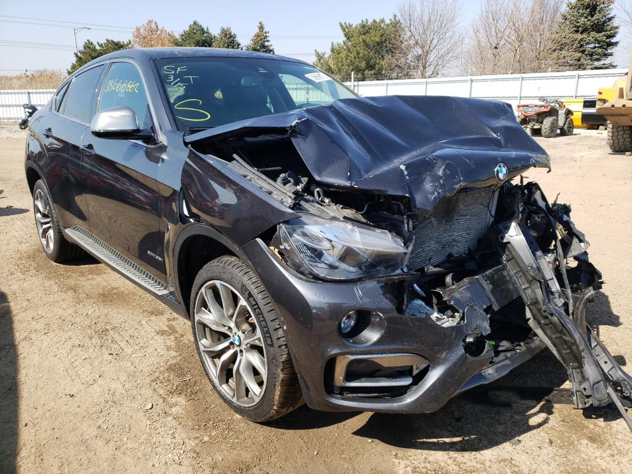 BMW X6 XDRIVE3 2015 with VIN 5UXKU2C51F0F94866 - Photo from auction