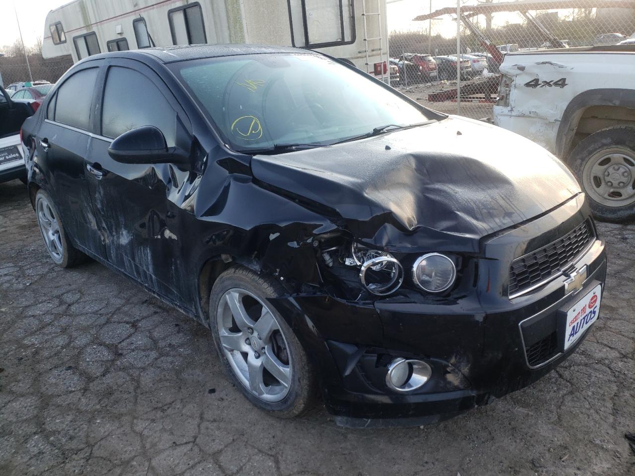 CHEVROLET SONIC LTZ 2012 with VIN 1G1JE5SH7C4165023 - Photo from auction
