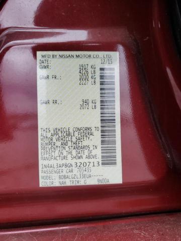 Photo 10 from auction – 2016 NISSAN ALTIMA 2.5 with VIN 1N4AL3AP8GN320713