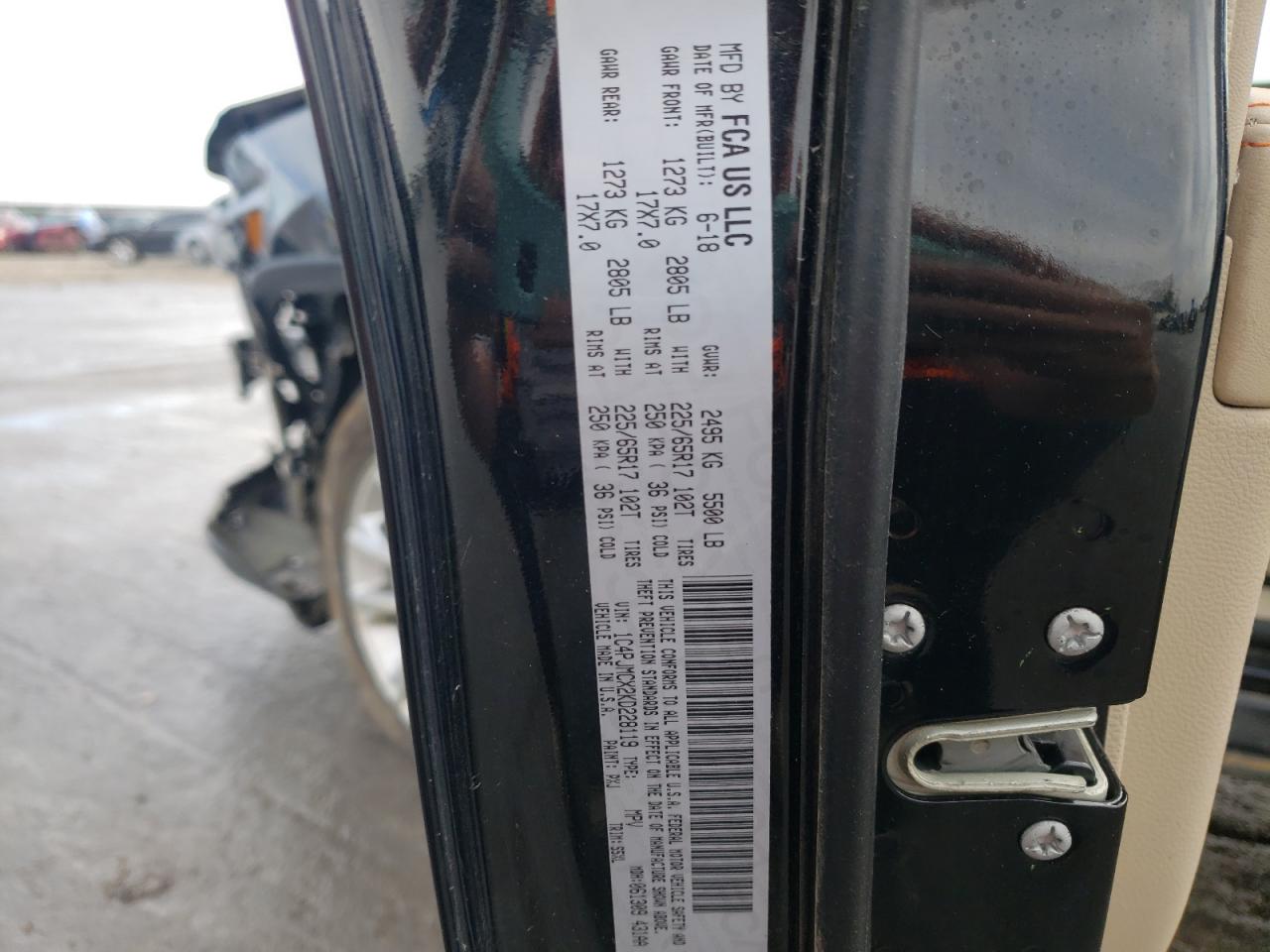 Photo 10 from auction – 2019 JEEP CHEROKEE L with VIN 1C4PJMCX2KD228119