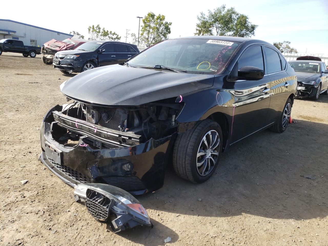 Photo 2 from auction – 2016 NISSAN SENTRA S with VIN 3N1AB7AP7GY256271