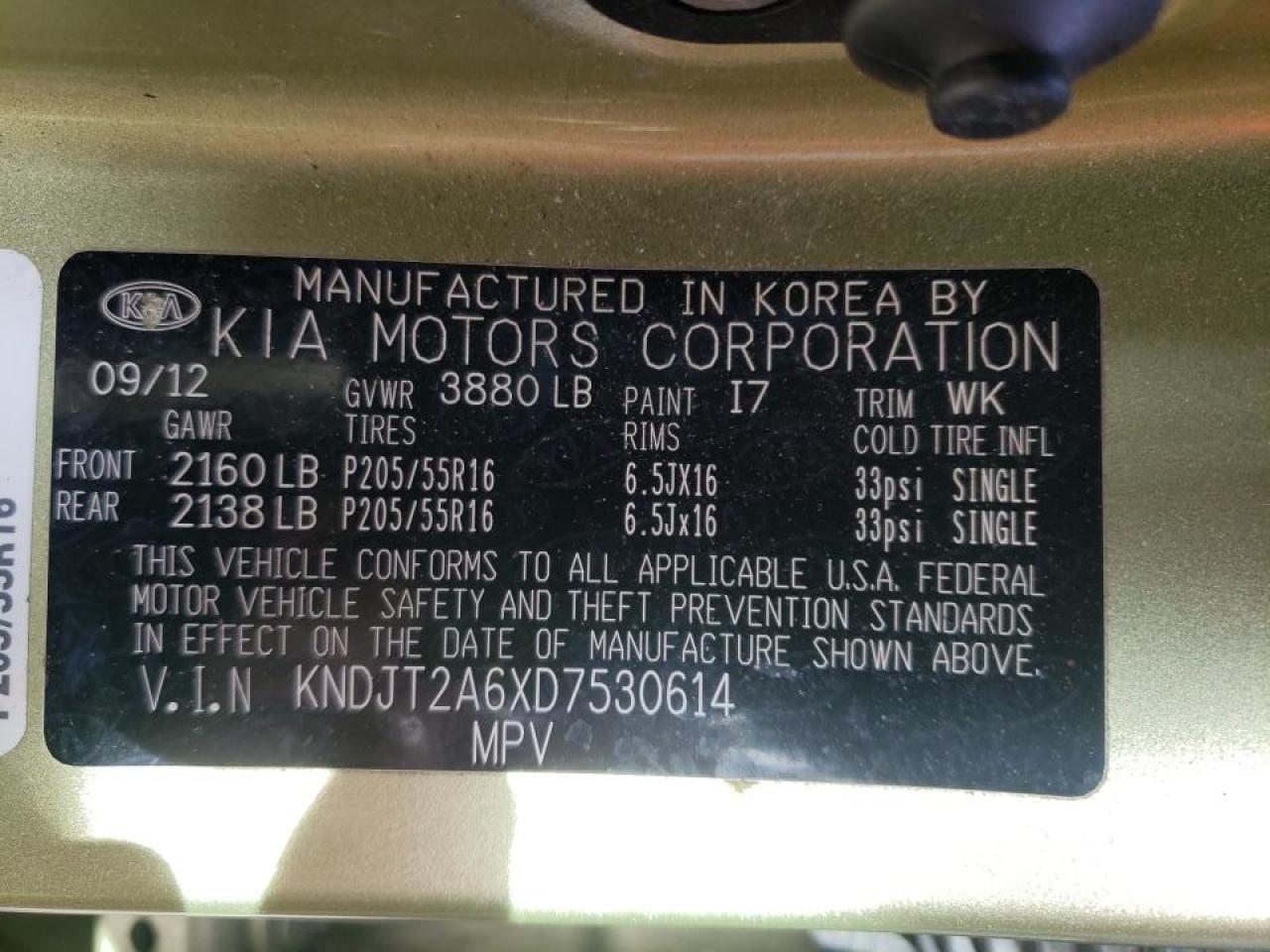Photo 10 from auction – 2013 KIA SOUL + with VIN KNDJT2A6XD7530614