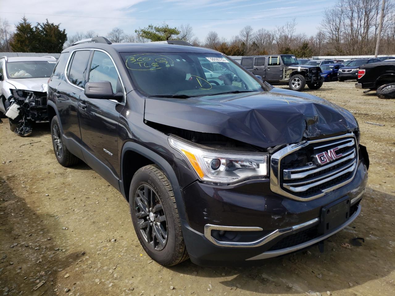 GMC ACADIA SLT 2019 with VIN 1GKKNULS2KZ118830 - Photo from auction