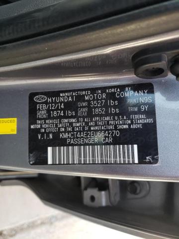 Photo 10 from auction – 2014 HYUNDAI ACCENT GLS with VIN KMHCT4AE2EU664270