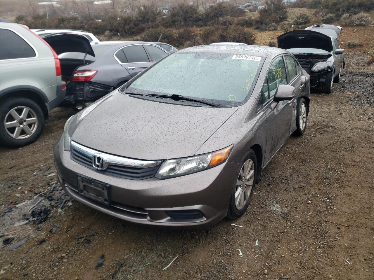 Photo 2 from auction – 2012 HONDA CIVIC EX with VIN 19XFB2F80CE380899