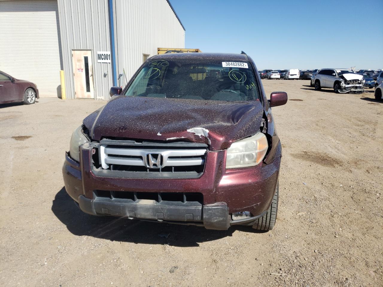 Photo 9 from auction – 2007 HONDA PILOT EX with VIN 2HKYF18487H509961