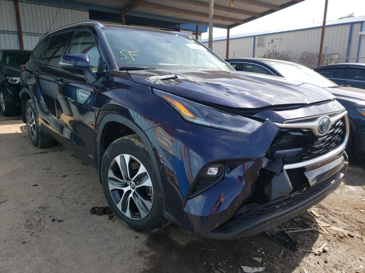 TOYOTA HIGHLANDER 2021 with VIN 5TDGBRCH7MS536347 - Photo from auction