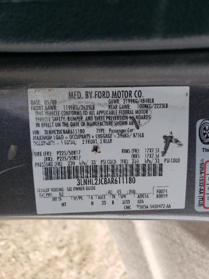 Photo 10 from auction – 2010 LINCOLN MKZ with VIN 3LNHL2JC8AR611180