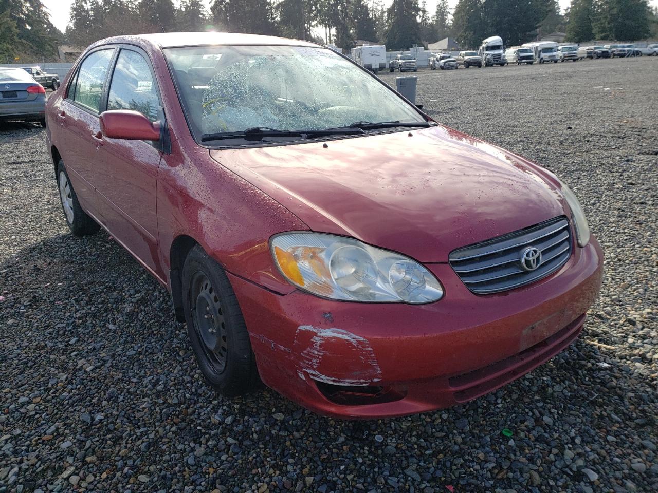 TOYOTA COROLLA CE 2004 with VIN 2T1BR32EX4C260135 - Photo from auction