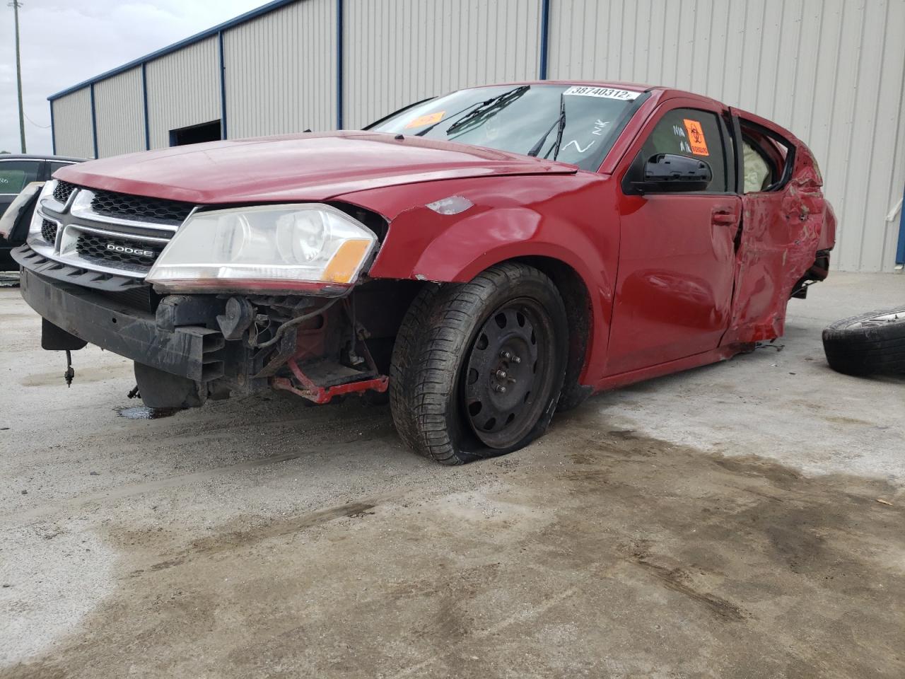 Photo 9 from auction – 2012 DODGE AVENGER SX with VIN 1C3CDZCB0CN153671