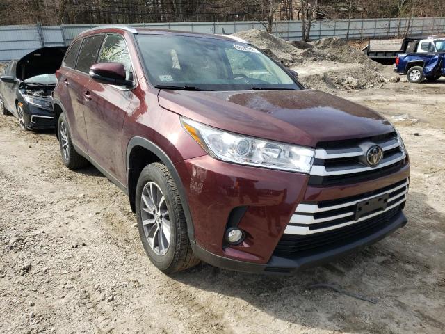 TOYOTA HIGHLANDER 2019 with VIN 5TDJZRFH0KS973696 - Photo from auction
