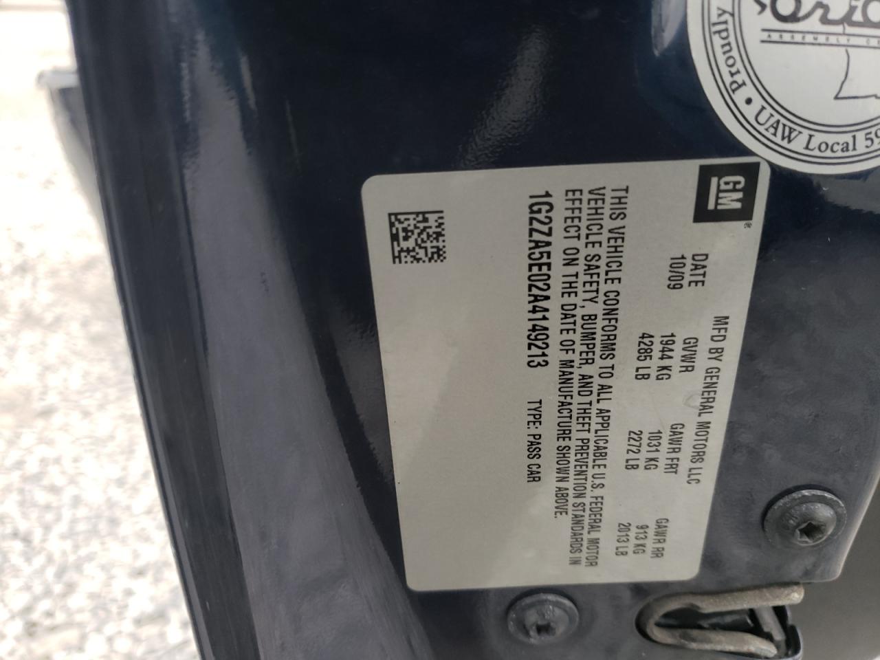 Photo 10 from auction – 2010 PONTIAC G6 with VIN 1G2ZA5E02A4149213