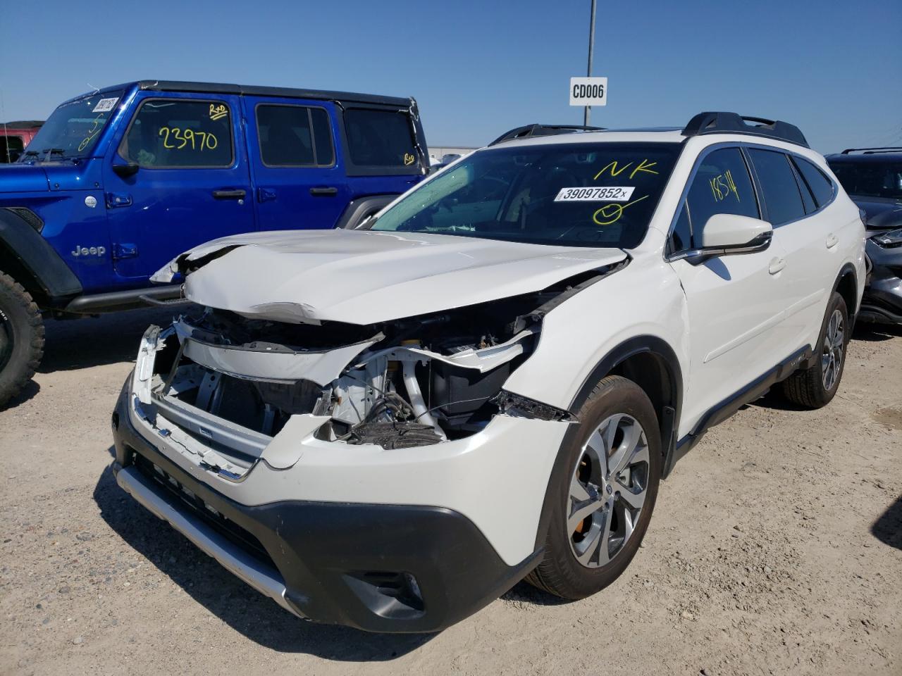Photo 2 from auction – 2021 SUBARU OUTBACK LI with VIN 4S4BTANC8M3153461