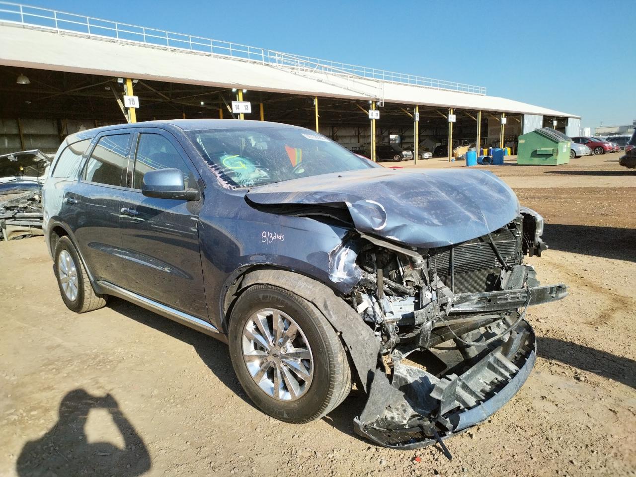 DODGE DURANGO SX 2021 with VIN 1C4RDHAG3MC572898 - Photo from auction