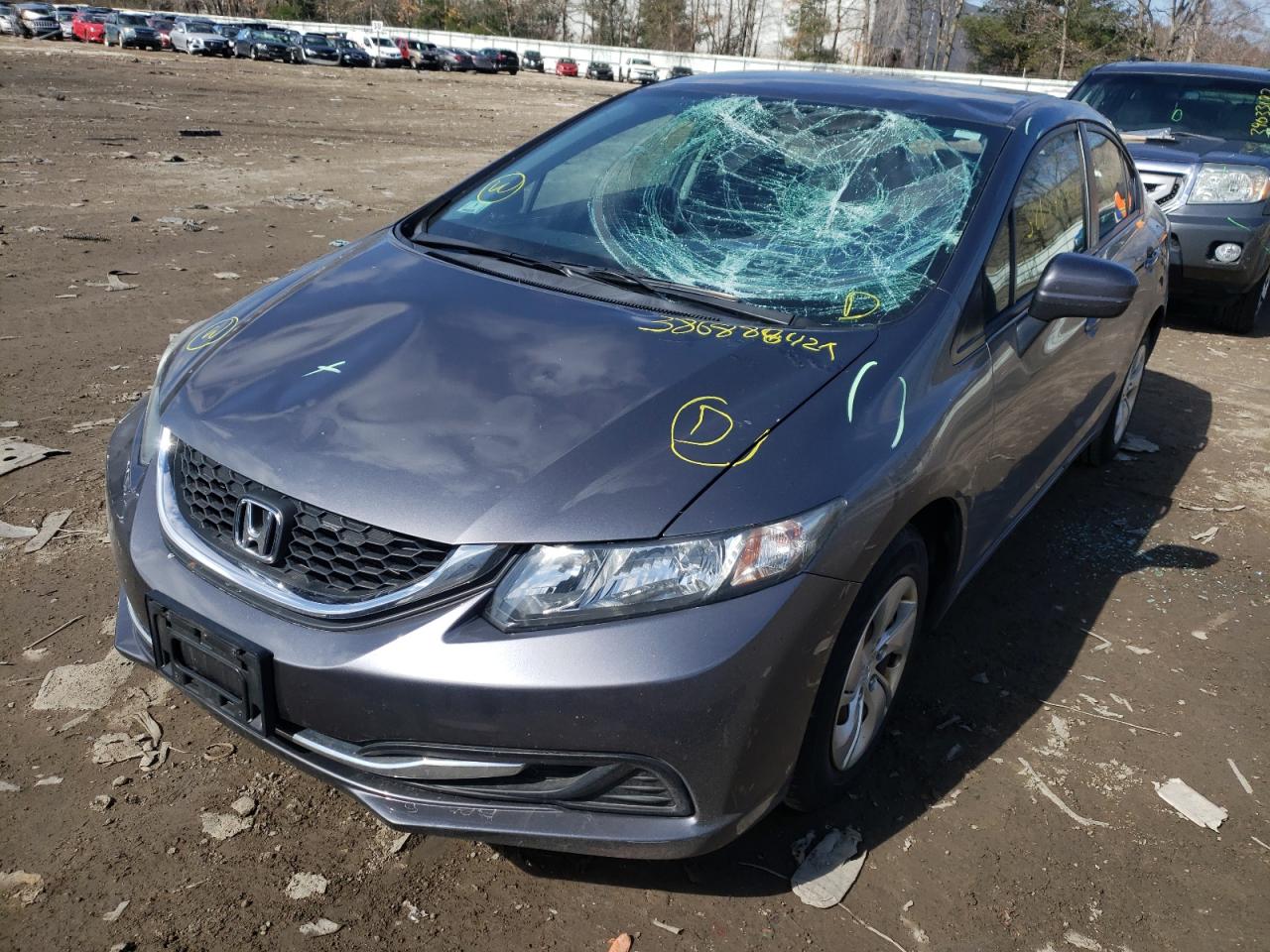 Photo 9 from auction – 2015 HONDA CIVIC LX with VIN 2HGFB2F54FH502857